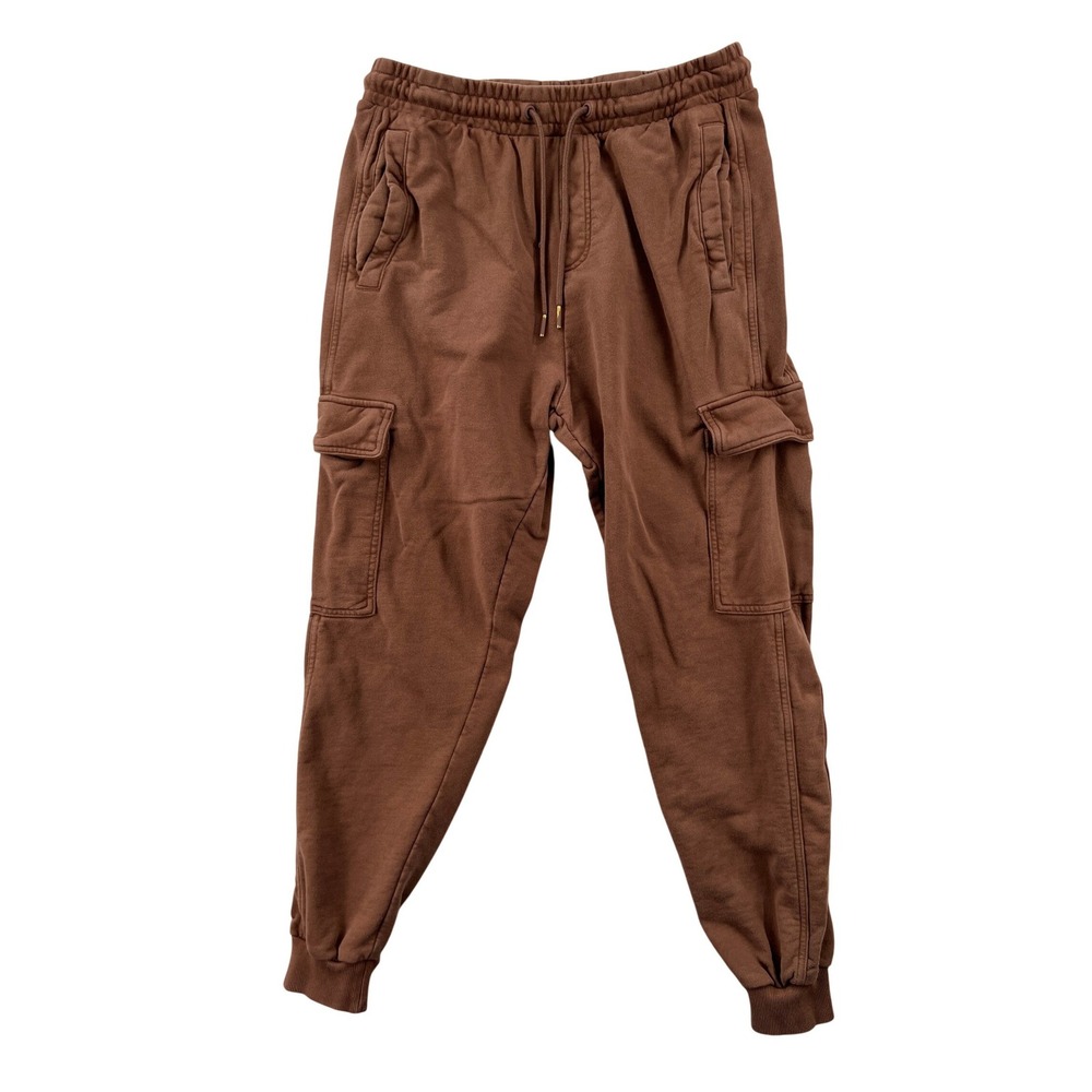 Gymshark Rest Day Essentials Cargo Joggers Men Medium Penny Brown Utility Lounge